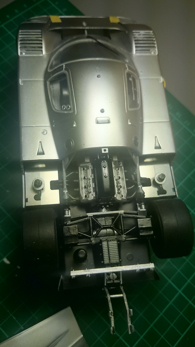 Illustration for article titled Tamiya Sauber C9 Progress